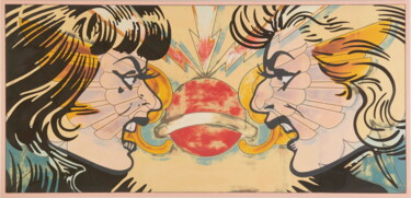 Pintura intitulada "Really!" por Dangerous Minds Artists, Obras de arte originais, Acrílico