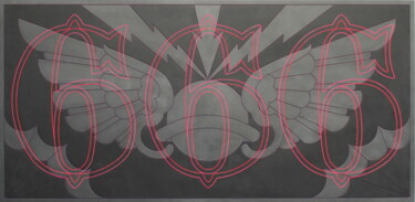 Pittura intitolato "666.jpg" da Dangerous Minds Artists, Opera d'arte originale, Acrilico