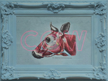 Sculpture titled "Cow" by Dangerous Minds Artists, Original Artwork