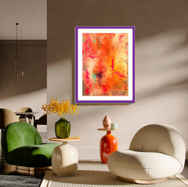 Painting titled "Colourful Abstract-…" by Dani Alexsandrova, Original Artwork, Oil