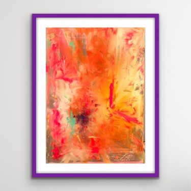 Painting titled "Colourful Abstract-…" by Dani Alexsandrova, Original Artwork, Oil