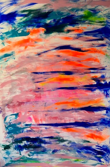 Painting titled "Emotional abstracti…" by Dani Alexsandrova, Original Artwork, Acrylic