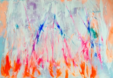 Painting titled "Emotional abstracti…" by Dani Alexsandrova, Original Artwork, Acrylic