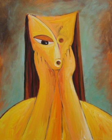 Painting titled "THE CALL" by Dania Sierra, Original Artwork