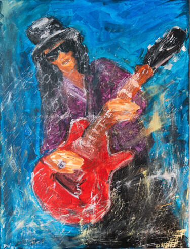 Malerei mit dem Titel "Slash" von Dânia Viana, Original-Kunstwerk, Acryl