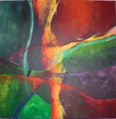 Painting titled "Ascension" by Daniela Atanasova, Original Artwork, Acrylic