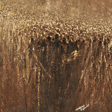 Painting titled "Exodus" by Daniel Ajayi, Original Artwork, Oil