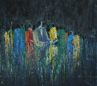 Pittura intitolato "Dry Bones" da Daniel Ajayi, Opera d'arte originale, Acrilico
