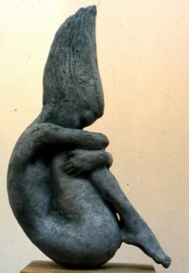 Sculpture titled "one of four" by Daniel Baharier, Original Artwork, Metals