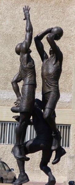 Sculpture intitulée "basketball players" par Daniel Baharier, Œuvre d'art originale