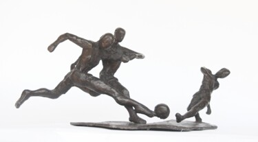 Sculpture intitulée "football players" par Daniel Baharier, Œuvre d'art originale