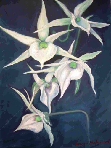 Peinture intitulée "expo_orchidaOes_et_…" par Daniel Bahuaud, Œuvre d'art originale