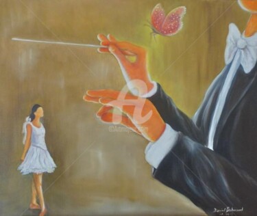 Peinture intitulée "jouer avec légèreté…" par Daniel Bahuaud, Œuvre d'art originale, Huile