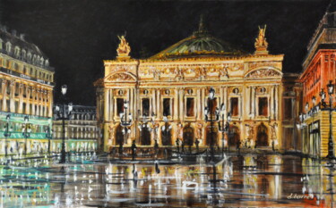 Peinture intitulée "Paris: l'Opéra Garn…" par Daniel Barré, Œuvre d'art originale, Acrylique