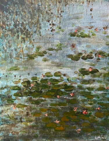 Peinture intitulée "Au milieu du marais…" par Daniel Bathiard, Œuvre d'art originale, Acrylique