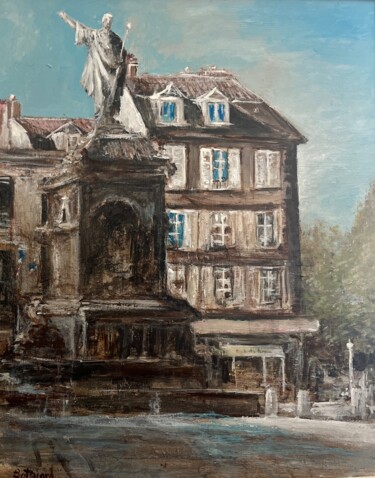 Peinture intitulée "Place de la Victoire" par Daniel Bathiard, Œuvre d'art originale, Acrylique