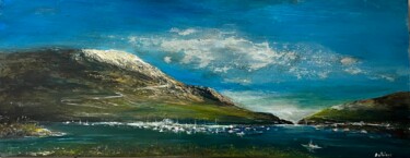 Pittura intitolato "Le grand lac" da Daniel Bathiard, Opera d'arte originale, Olio