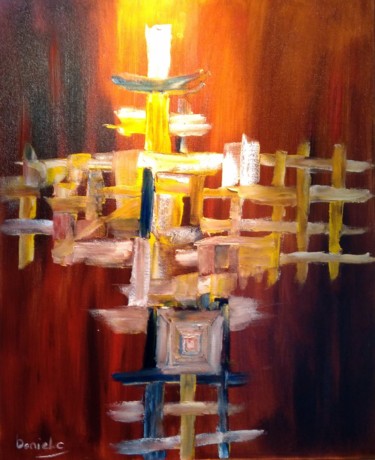 Economie Peinture intitulée "Economie" par Daniel.C, Œuvre d'art originale, Huile
