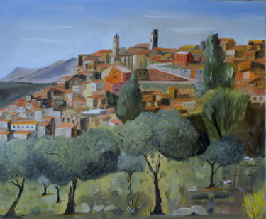 Peinture intitulée "GRASSE" par Daniel.C, Œuvre d'art originale, Huile