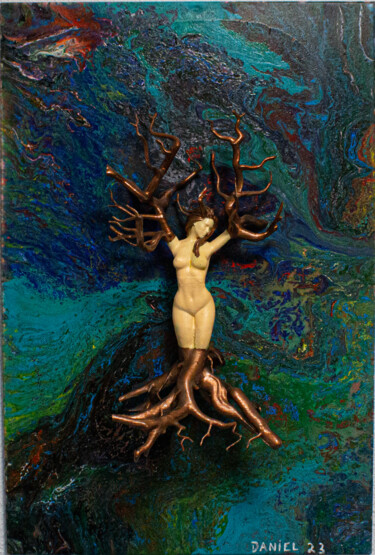 Pittura intitolato "Mãe Natureza" da Daniel Cerqueira, Opera d'arte originale, Acrilico