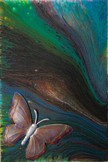 Painting titled "Butterfly" by Daniel Cerqueira, Original Artwork, Acrylic
