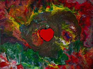 Painting titled "My Heart" by Daniel Cerqueira, Original Artwork, Acrylic