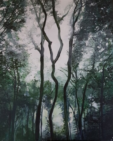 Peinture intitulée "La Belle au Bois Do…" par Daniel Combe (DACO), Œuvre d'art originale, Acrylique