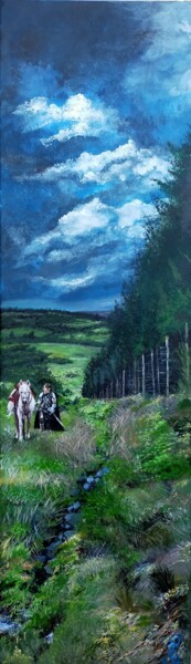 Pintura intitulada "Perceval de Galles" por Daniel Combe (DACO), Obras de arte originais, Acrílico