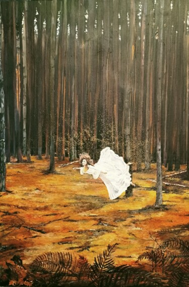 Pintura intitulada "Sabbat 2" por Daniel Combe (DACO), Obras de arte originais, Óleo Montado em Armação em madeira