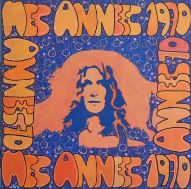 Schilderij getiteld "mes années 1970" door Daniel Coste, Origineel Kunstwerk, Acryl Gemonteerd op Frame voor houten brancard