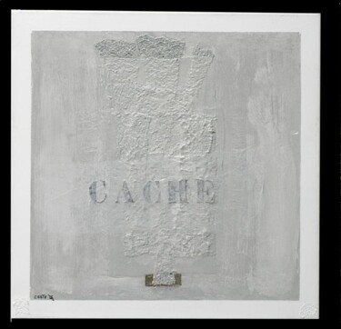 Peinture intitulée "cachè" par Daniel Coste, Œuvre d'art originale, Huile