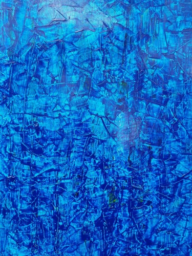Peinture intitulée "Le bleu engendre la…" par Daniel Couturier, Œuvre d'art originale, Acrylique