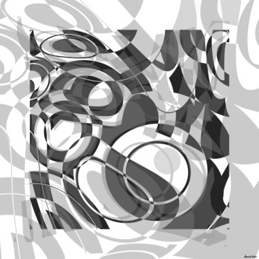 Arts numériques intitulée "rondtrans-2.jpg" par Daniel Dalia, Œuvre d'art originale, Peinture numérique