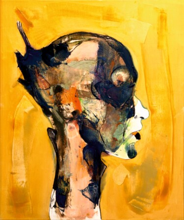 Картина под названием "Firebird" - Daniel Derderian, Подлинное произведение искусства, Маркер Установлен на Деревянная рама…