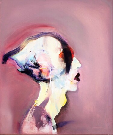 Картина под названием "Oscillation" - Daniel Derderian, Подлинное произведение искусства, Масло Установлен на Деревянная рам…
