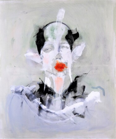 Pintura titulada "Just lipstick" por Daniel Derderian, Obra de arte original, Oleo