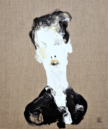 Картина под названием "Pale" - Daniel Derderian, Подлинное произведение искусства, Масло Установлен на Деревянная рама для н…