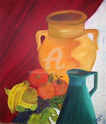 Painting titled "La Cruche" by Daniel Dr. El Dan (Mdaniel), Original Artwork, Oil