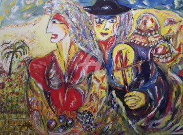 Malerei mit dem Titel "Pessah" von Daniel Dr. El Dan (Mdaniel), Original-Kunstwerk, Öl