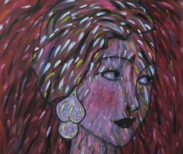 Malerei mit dem Titel "Carmen" von Daniel Dumetz, Original-Kunstwerk, Acryl