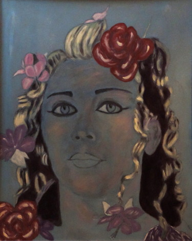 Painting titled "francesca" by Daniel Dumetz, Original Artwork, Acrylic