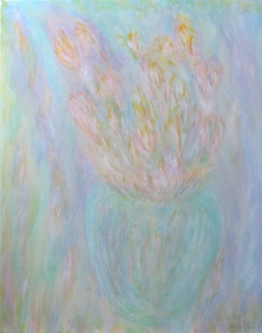 Painting titled "Roses de mer" by Daniel Dumetz, Original Artwork, Acrylic