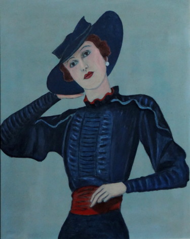 Malerei mit dem Titel "Paméla" von Daniel Dumetz, Original-Kunstwerk, Acryl