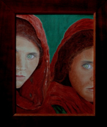 Schilderij getiteld "Afgha" door Daniel Dumetz, Origineel Kunstwerk, Olie