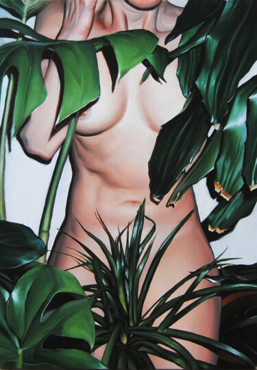 Картина под названием ""Nature"" - Daniel García, Подлинное произведение искусства, Масло Установлен на Деревянная рама для…