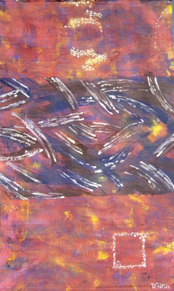 Peinture intitulée "tempête du 26 décem…" par Daniel Garcia (Léo), Œuvre d'art originale, Acrylique