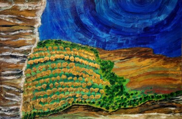 Peinture intitulée "entre Ciel et Mer (…" par Daniel Garcia (Léo), Œuvre d'art originale, Huile