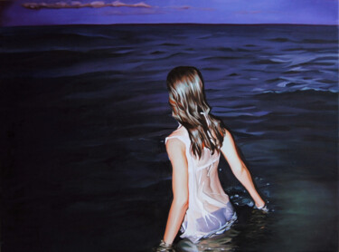 Peinture intitulée "Dark sea" par Daniel García, Œuvre d'art originale, Huile