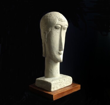 Escultura titulada "Homage to Modiglian…" por Daniel Gomez, Obra de arte original, Hormigón