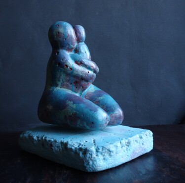 Sculpture intitulée "Mother and Child # 7" par Daniel Gomez, Œuvre d'art originale, Béton